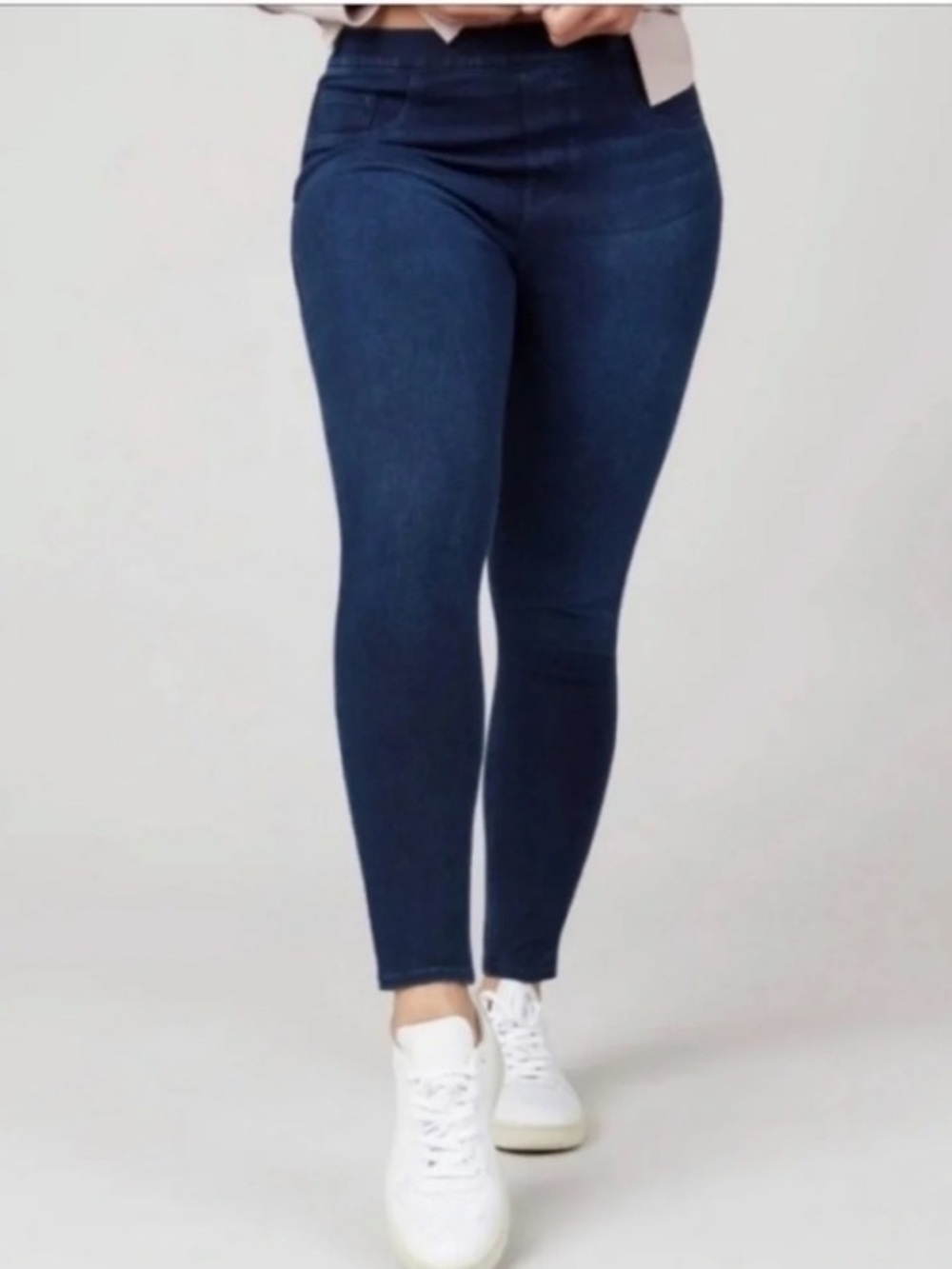 SPANX Jean-ish Skinny Ankle High Rise Tummy Control Leggings Dark Wash Size 1X